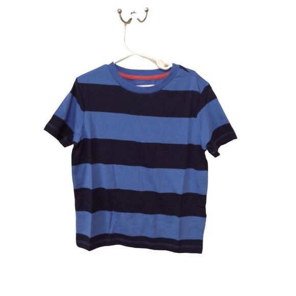 OLD Navy Strip Short Sleeve Tee Small 6-7 Blue And Navy - Picture 1 of 3
